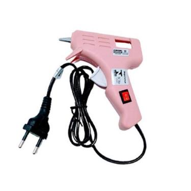 Imagem de Pistola De Cola Quente Rosa Bivolt Profissional 10w Gatte