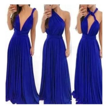 Imagem de Vestido Festa Madrinha Longo Varias Formas De Uso Multiforma. Tamanho 