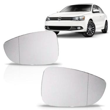 Imagem de Lente retrovisor jetta 2011 a 2016 com base - VIEW MAX, Esquerdo