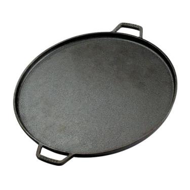 Imagem de Forma Pizza Ferro Fundido Grande 31 Cm Resistente Com Alças - Ô Bichim