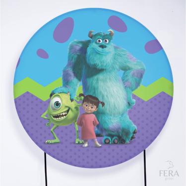 Imagem de Painel Decorativo para Festa 1,30x1,30 metros Vesti Fácil com Elástico Monstros S.A - Fera Print