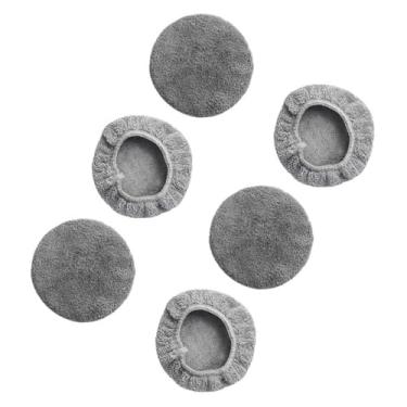 Imagem de IEUDNS 6 peças almofadas de substituição para robô de limpeza de janelas, almofada de pó de janelas, pano de microfibra lavável para porta de vidro, Textura de Lã