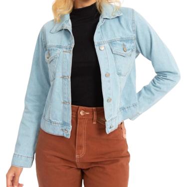 Imagem de Jaqueta Jeans Média Azul Claro Lady Rock