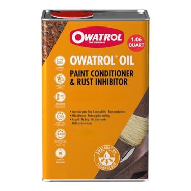 Imagem de OWATROL Inibidor de ferrugem do óleo para condicionador de metal e tinta - Evita a corrosão, melhora a adesão da tinta, aplicação suave, resistente ao calor, ideal para metal, madeira e máquinas