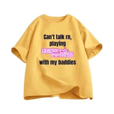 Imagem de Camiseta Feminina Engraçada Roblox - "My Baddies" - Paródia, Bj3101, A