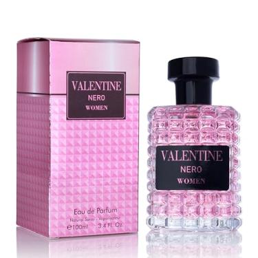 Imagem de Perfume feminino Valentine Nero – Jasmim floral âmbar, bourbon baunilha e madeiras – fragrância floral oriental com um toque moderno – fragrância elegante de frasco de 100 ml embalada em uma caixa de