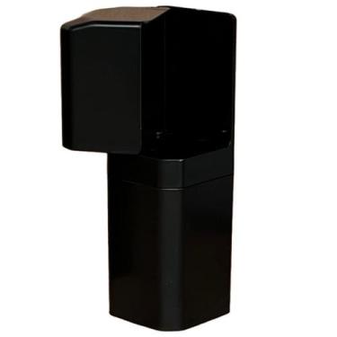 Imagem de Porta Escovas e Creme Dental com Encaixe Adesivo - oem, PRETO