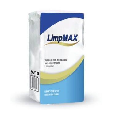 Imagem de Papel Toalha LIMPMAX Interfolhado 100% Celulose 2 Dobras 20x19cm Fardo