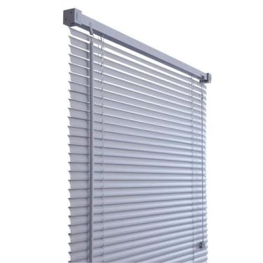 Imagem de Persiana Horizontal Atlas 100X130 cm Cinza PVC - Primafer, Cinza