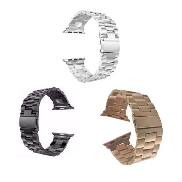 Imagem de Pulseira Para Smartwatch Aço Kit 3 Unidades Elo Smartband