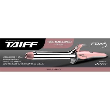 Imagem de Modelador De Cabelos Taiff Fox 3 Bivolt Cromado Bivolt