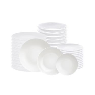 Imagem de Jogo De Pratos 36 Peças Leonora Em Porcelana Branco - Tramontina