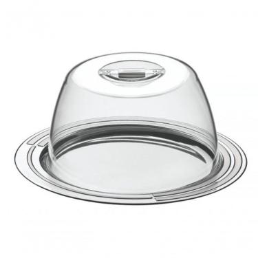 Imagem de Porta-queijo Tramontina Ciclo Em Aço Inox 25 Cm 2 Peças