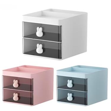 Imagem de Organizador Mesa Coelho Porta Treco Caneta Gaveta/Maquiagem Escritório Multiuso