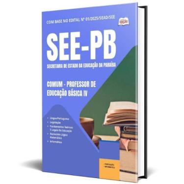 Imagem de Apostila See Pb 2025 -Comum - Professor Educação Básica Iv - Apostilas
