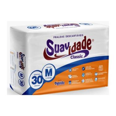 Imagem de Fralda Descartável Geriátrica Suavidade Classic Todas os Tamanhos, Méd