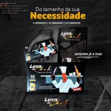 Imagem de Luva do Chefe Latex Reutilizável pacote com 02 unidades - TAM: GD - La
