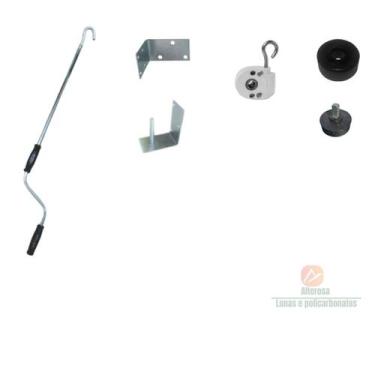 Imagem de Kit Redutor Catraca com Manivela para Toldos Cortina - Alterosa Lonas