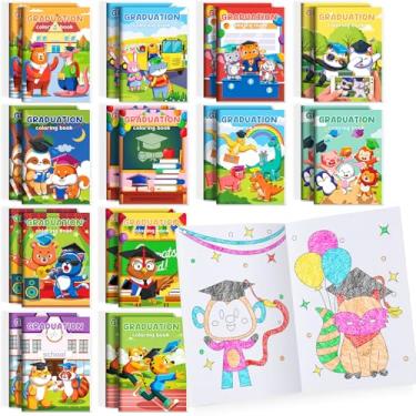 Imagem de BenLouis 60 Peças Mini Livros De Colorir Para Formatura Jardim Infância, Lembrancinhas Festa Infantil Pré-Escolar, Pequenas Atividades A Granel Alunos, Parabéns, Formatura, Sacolas Brindes, Presente