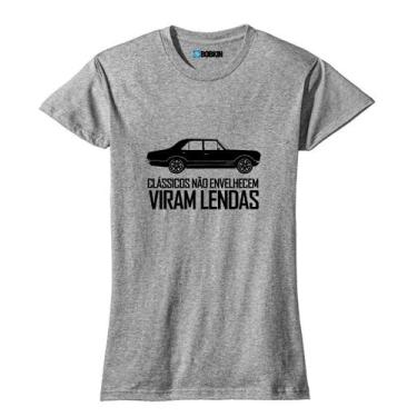 Imagem de Baby Look Feminina Opala Diplomata 4 Portas Carro Antigo - LOJA BOBKIN