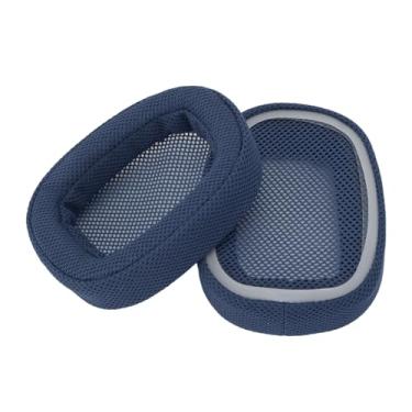 Imagem de POENVFPO Almofadas de Reposição de Substituição Suave para Fones de Ouvido G533 G430 G431 G432, Aumente a Qualidade do Som para Usuários de Longa Data, 2 X Almofadas para Os Amantes da Música (Azul)