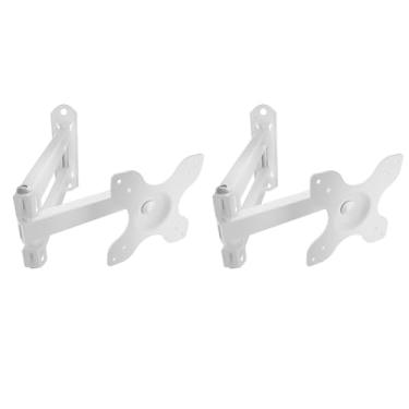 Imagem de WALI Suporte de parede para TV, monitor LCD articulado, braço de extensão de movimento total, inclinação giratória para a maioria das telas planas de TV LED de 13 a 32 polegadas com orifícios de