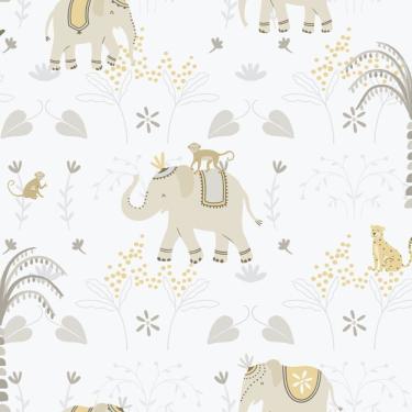 Imagem de Papel De Parede Enzo Elefante Bege 285-3
