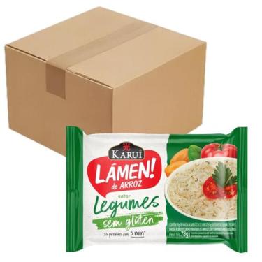 Imagem de Kit 10 Lámen De Arroz Sem Glúten Karui Sabor Legumes 78g
