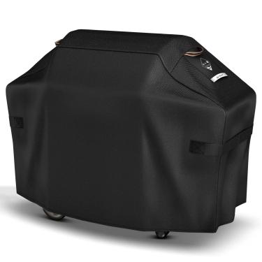 Imagem de PasWith Capa Para Grelha De 55 Polegadas Churrasqueira Ao Ar Livre, Churrasco 600D Durável, À Prova D'Água E Resistente A Rasgos, Gás Desbotamento Com Alças, 3 4 Queimadores Weber Char-Broil Nexgril