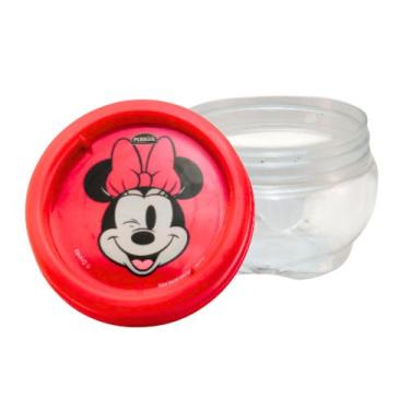 Imagem de Pote Lanche Infantil Gira e Trava 155ml - Plasutil Disney - Plasútil, 