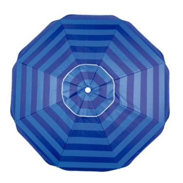 Imagem de Guarda-Sol Ø2,00m Alumínio com Silver Coating Azul - MOR, Azul
