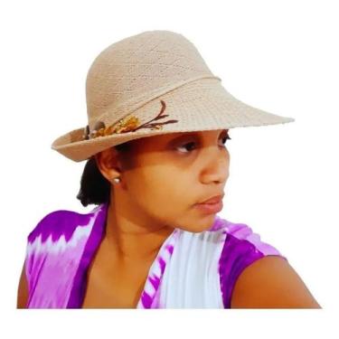 Imagem de Viseira Feminino De Praia Poliéster - Bege - CSY, Bege