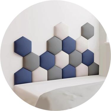 Imagem de 3d Anti-kollision Estofado Parede Els, Auto-adesivo Cabeceira Adesivo De Parede Quarto De Crianças Design De Parede Soft Wall Proteção Els, 004, 120x70cm