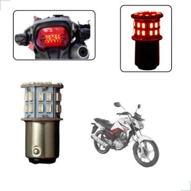 Imagem de Lâmpada Led Freio 2 Polo 1157 50 Leds Moto CG 150 Titan KS