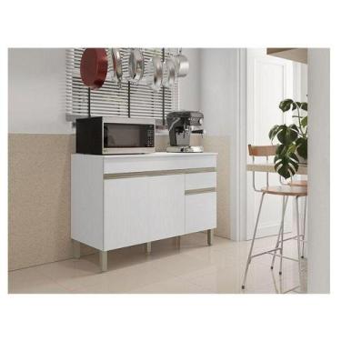 Imagem de Balcão De Pia Ambiente Line 120 Cm Com Tampo Supremo - Kits Paraná - K