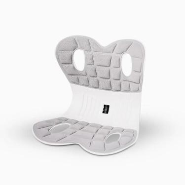 Imagem de Almofada de Apoio Lombar Ergonômica M para Cadeira  CINZA - Atumme