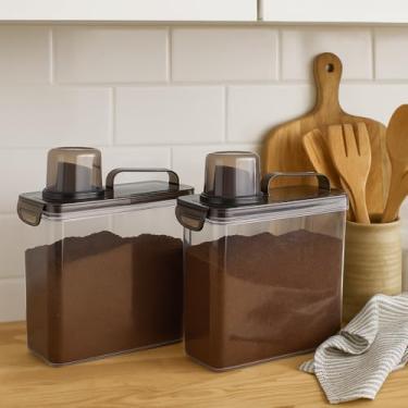 Imagem de Dispenser Trava Mais Cristal Bico Dosador Multiuso 3 Litros (1, Fumê, Grande)