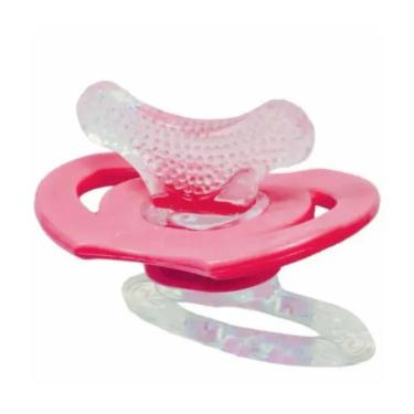 Imagem de Mordedor Com Massageador De Gengiva Chupeta- Buba 6757 Rosa