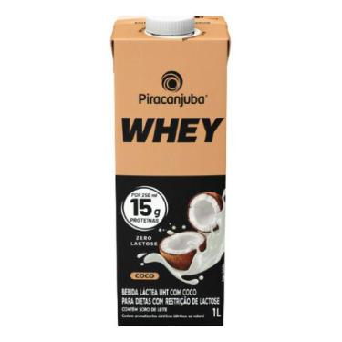 Imagem de Bebida Lactea Whey 15g Proteina Piracanjuba Zl Sabor Coco 1l - Tempera