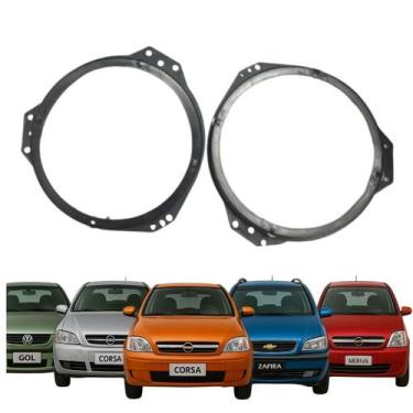 Imagem de Par Aro Adaptador 6 Polegadas Gol Corsa Zafira Astra Vectra Meriva Mon