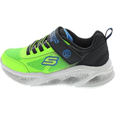 Imagem de SKECHERS Meteoro-Lights-krendo para meninos, Preto/Azul/Limão, 16