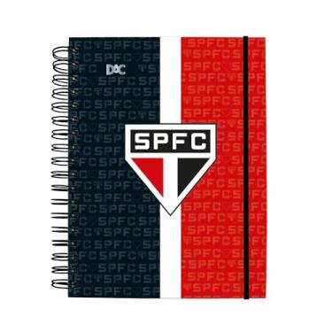 Imagem de DAC - Caderno Smart Colegial com 80 folhas (90g) Fechamento em Elástico - São Paulo FC