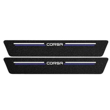 Imagem de Kit Soleira Protetora Porta Premium Blue PVC Corsa 2 Portas - Jhow Ade