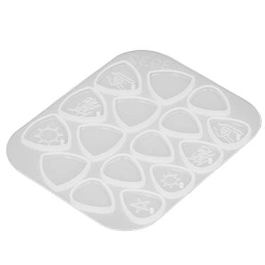 Imagem de KIMISS Molde de Silicone para Picaretas de Guitarra de Triângulo DIY - Resina Epóxi Reutilizável Moldes de Fundição para Projetos de Arte Personalizados