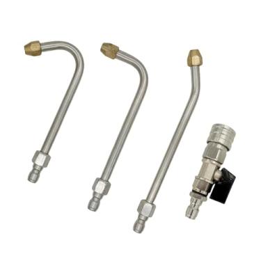 Imagem de WeiLaiKeQi Acessório de extensão para lavadora de alta pressão, conexão rápida de 1/4 de polegada, encaixe premium, peças de reposição eficientes para haste de, Combinação