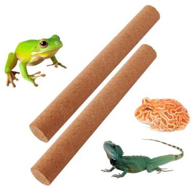 Imagem de Pacote com 2 Répteis, ramo de escalada, sapo, árvore, natural, cortiça e ramo de cortiça para sapo, cobra, lagarto, dragão barbudo, camaleão