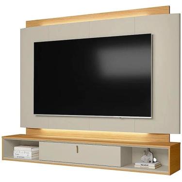 Imagem de Painel Havana para TV até 75 Polegadas com LED 1 Porta Linea Cor Off White Tauari