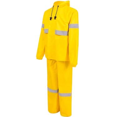 Imagem de Conjunto Jaqueta e Calça Ventilado Nylon Amarelo Vértice CA 28740/28742