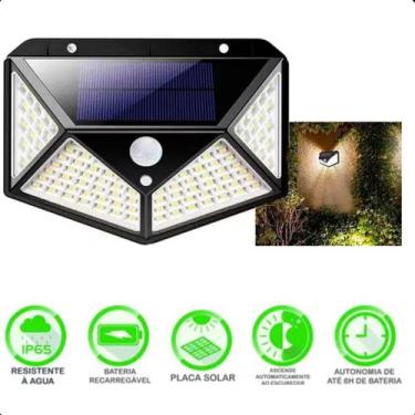 Imagem de Arandela Solar 100 Leds Sem Fio Com Sensor Para Parede - LIPPIN