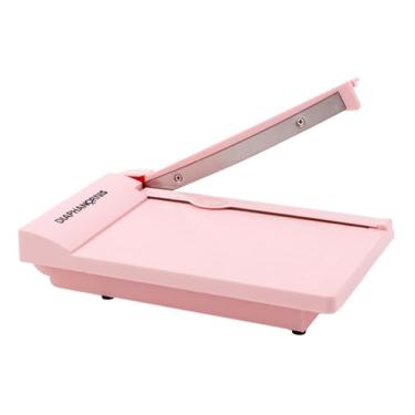 Imagem de Cortador de papel de guilhotina, mini cortador de papel compacto, grade de 1/4 polegada para corte de precisão, cortes retos até 3 folhas, perfeito para fotos, confecção de cartões e pequenos projetos